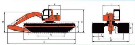 Amphibious Excavator 3-50 Tons | Marsh Buggy | BONOVO